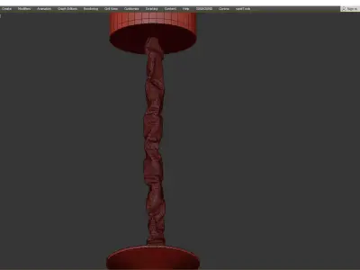 GAST pendant Low-poly 3D model