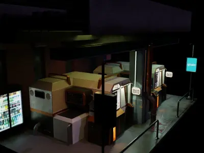 Sci-fi Modular  Low-poly 3D model Low-poly 3D model