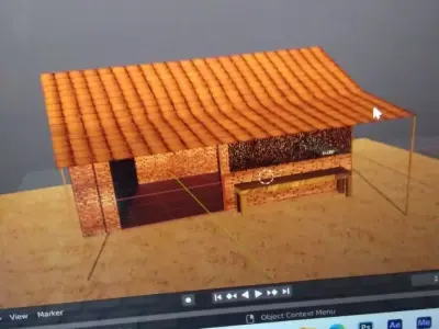 barber shop 3D model shop