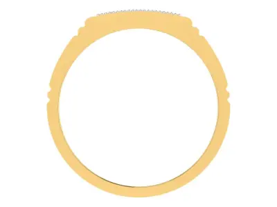 Light Weight Yellow Gold Diamond Ring  -ZA RN 4196 3D print model