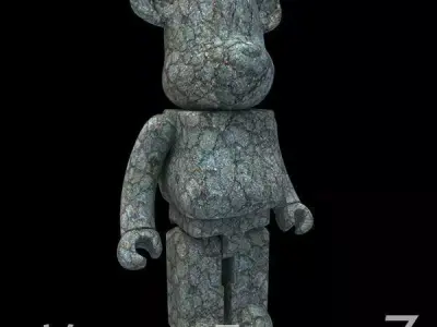 Stone Bear Brick 3D model