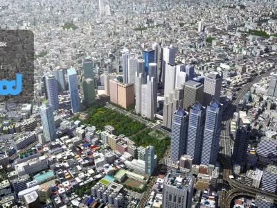Japanese Streetscape Tokyo 0018 3D model