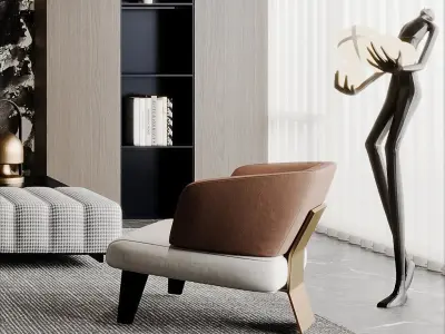living room V-Ray Renderer 3D model order