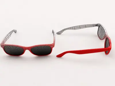 SUNGLASSES two Low-poly 3D model