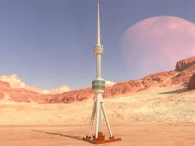 Tashkent Tv Tower 3D model
