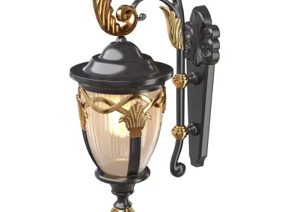 Fashion Outdoor Wall Lantern Waterproof 3D model