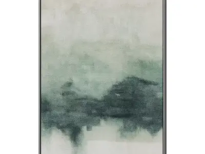Set of 3 Abstract Paintings in Frames 3D model 45