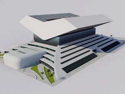 Mohammed Bin Rashid Library - Dubai - UAE 3D model
