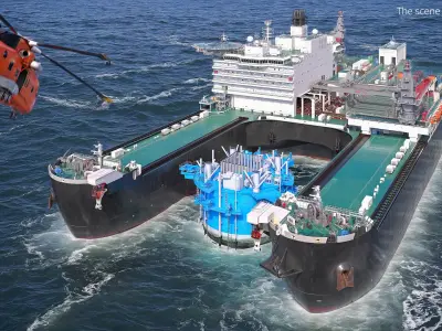  Platform Installation and Decommissioning Vessel in Water 