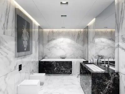 Luxury Bathroom 3D model