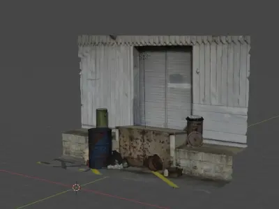 Alley Free low-poly 3D model