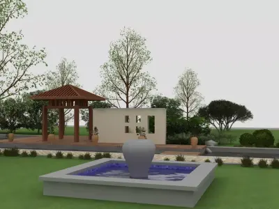Zen Garden 3D model