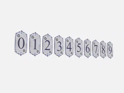 old stone figures Low-poly 3D model