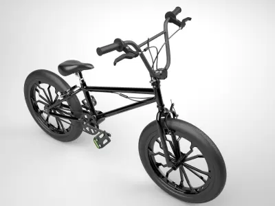 Black BMX Bike 3D model
