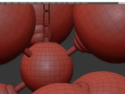 Bubble Glass Bronze Low-poly 3D model