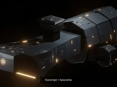 Spaceship Bundle - Low-poly 3D Model Pack
