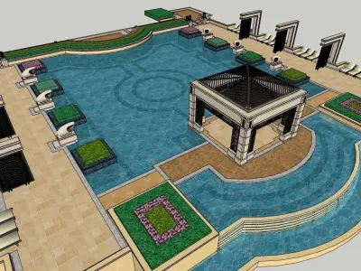 Free 3D Swimming-Pool Models 3D model