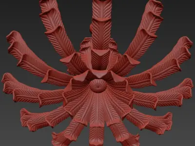 Glass and Glass 2016 995 12  Chandelier 3D model