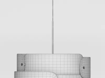BUNKEFLO pendant light made of wood and metal 3D model