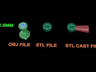 BEZEL BASKET 2MM50 EARRING 3D print model