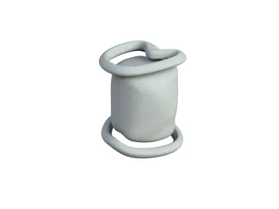 SciFi Shape Object Low Poly Low-poly 3D model 2