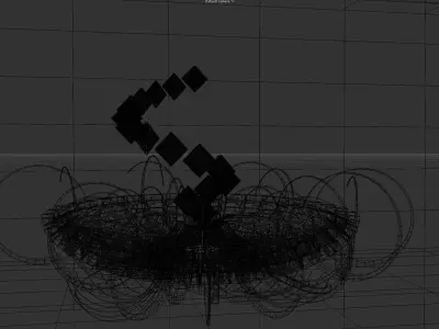 Abstract sci fi thingy Low-poly 3D model