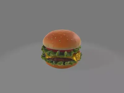 Burger Realistic 3D print model