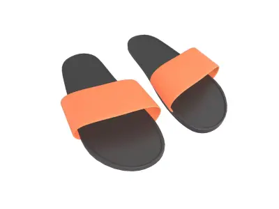 Flip Flops v5 011 Low-poly 3D model