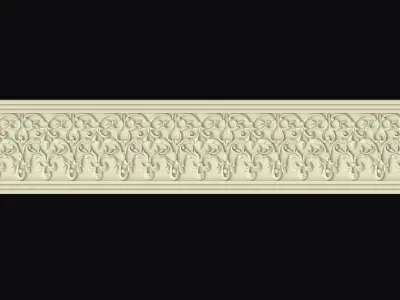 carved baguette 3D model 14