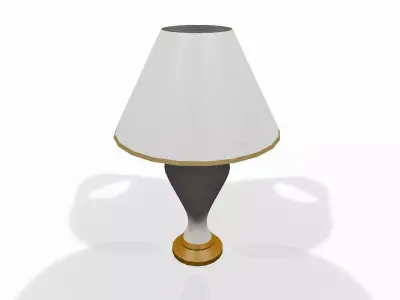 Wooden desk lamp 3D model buy