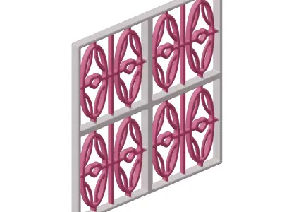 Baby Exquisite Window Grill Toy 3D model