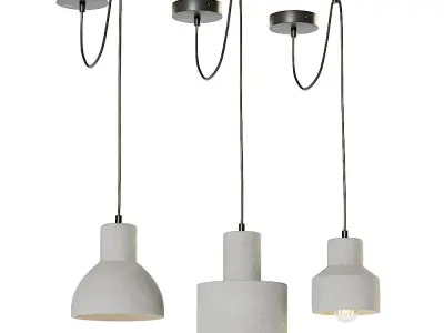 Maytoni Broni hanging lamp set 3D model
