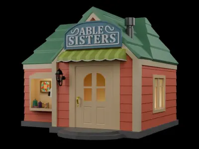 Animal Crossing Able Sisters Shop 3D model 3D model