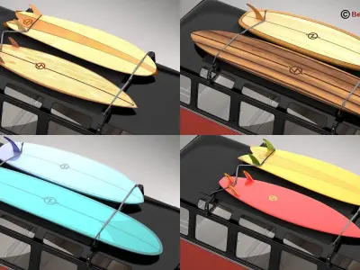 Volkswagen T1 Samba 1959 Accessories 3D model