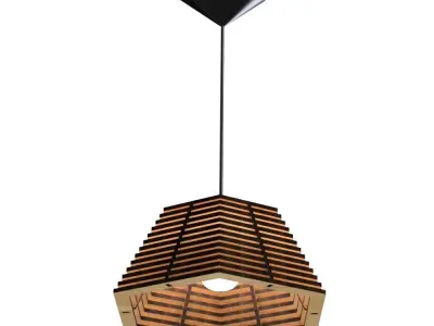 CEILING LIGHT LAMP 3D PRINT AND LASER CUT FILES MODEL 18 3D print model