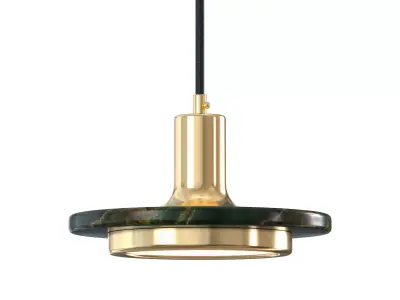 Double Circle Pendant Light 3D model