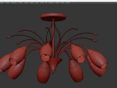chandelier Eurosvet 22080 Low-poly 3D model