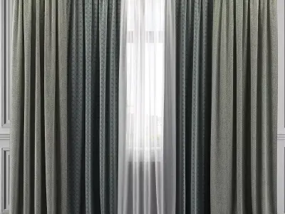 Curtain Set 306 3D model