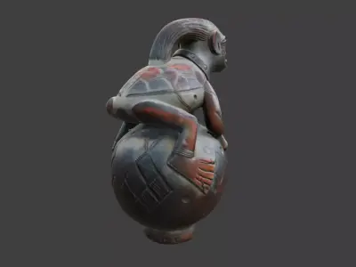 Mystical Vessel Low-poly 3D model