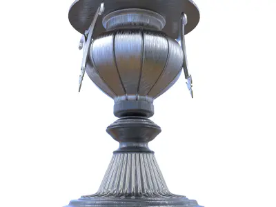 Metal candle Holder Low-poly 3D model