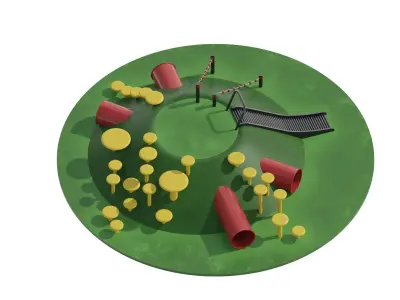 Kids Playground 4 3D model