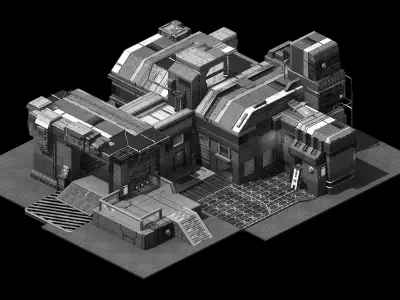 Heterogeneous - Building - Building B Building 01 3D model