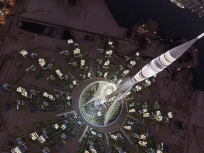 Dubai Creek Tower Low-poly 3D model