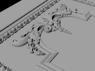 DOOR High quality 3d models for processing on a cnc machine STL  3D model