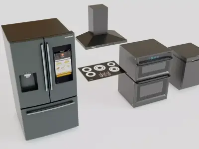 Samsung smart kitchen pack 3D model