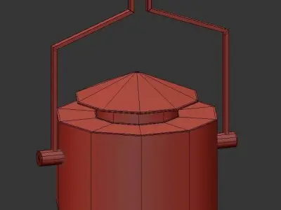 QUILL outdoor hanging light fixture 3D model