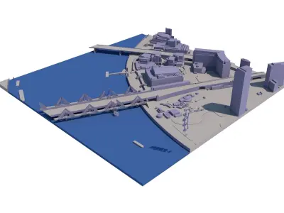 London city tile Level 2 block TQ3080 South East 3D model