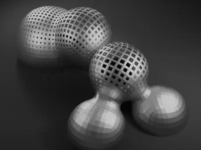 Simple Universal Organic Blob Sculptures Pack Low-poly 3D Low-poly 3D model