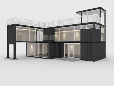 Container Cabin 2 3D model