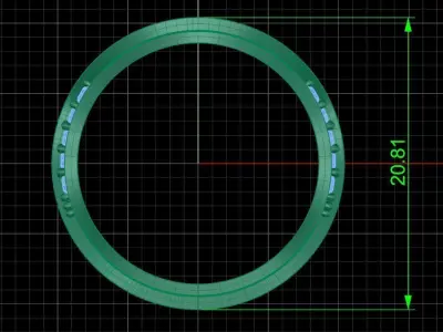 Jewelry ring 353 3D print model